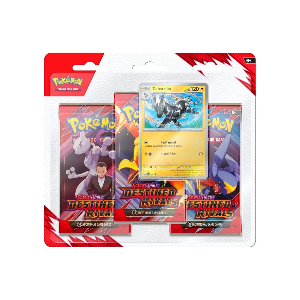 Pack 3 Boosters Rivalités Destinées + Carte Promo Zebstrika